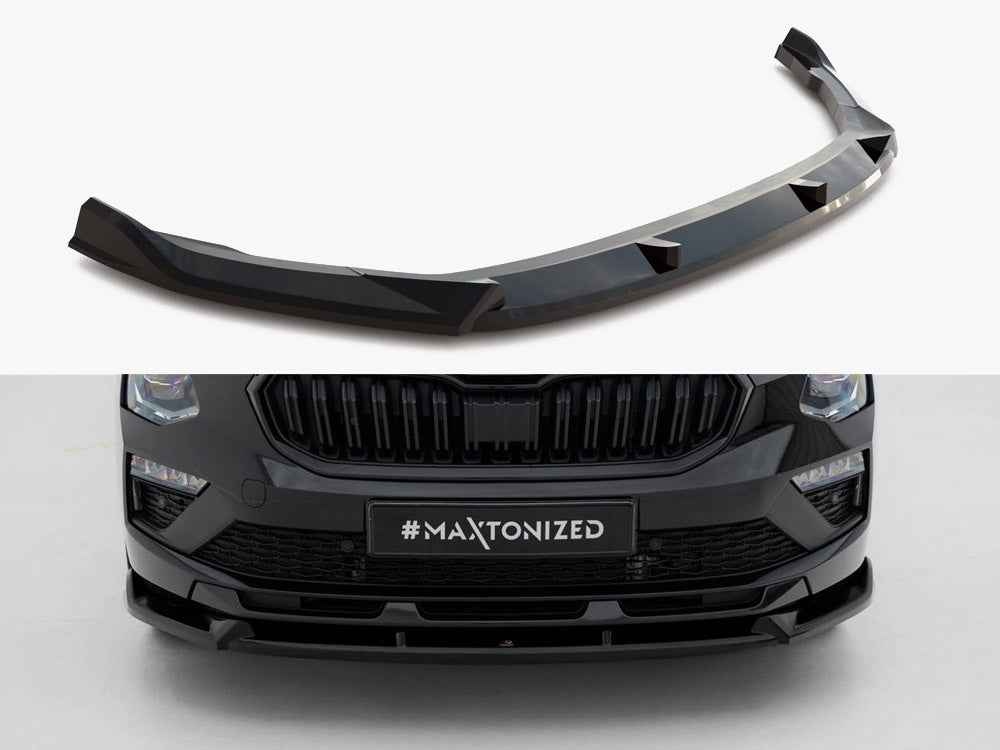 Front Splitter V.2 compatible with Skoda Kamiq Monte Carlo Mk1 Facelift
