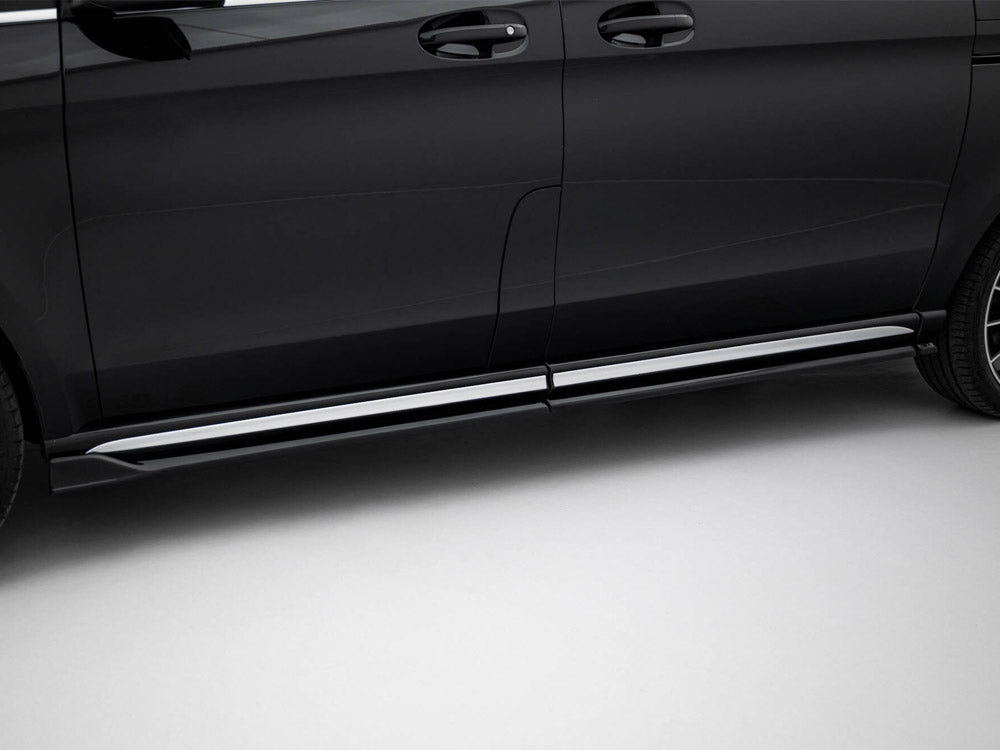 Side Skirts Diffusers V.2 compatible with Mercedes-Benz V-Class Long AMG Line W447 Facelift 2