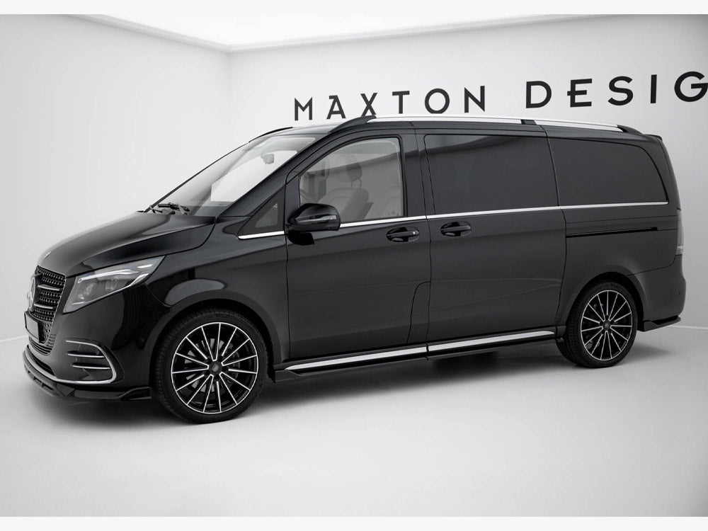 Side Skirts Diffusers V.2 compatible with Mercedes-Benz V-Class Long AMG Line W447 Facelift 2