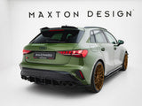 Street Pro Rear Side Splitters compatible with Audi S3 Sportback 8Y Facelift