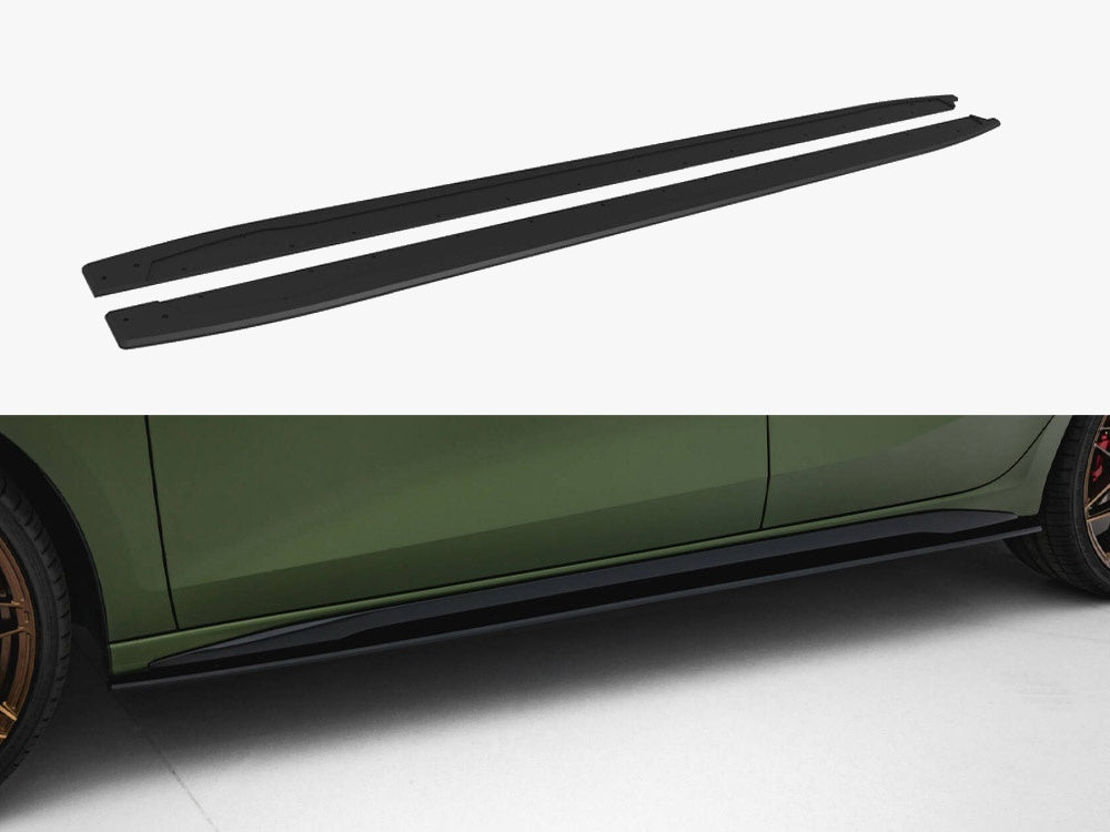 Street PRO Side Skirts Diffusers compatible with Audi S3 Sportback / A3 S Line Sportback 8Y Facelift
