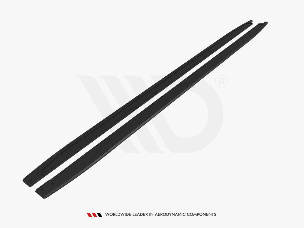 Street PRO Side Skirts Diffusers compatible with Audi S3 Sportback / A3 S Line Sportback 8Y Facelift
