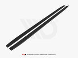 Street PRO Side Skirts Diffusers compatible with Audi S3 Sportback / A3 S Line Sportback 8Y Facelift