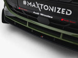 Street PRO Front Splitter V.1 + Flaps compatible with Audi S3 Sportback / A3 S Line Sportback 8Y Facelift