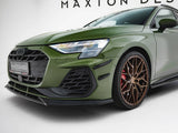 Front Bumper Wings (Canards) compatible with Audi S3 Sportback / A3 S Line Sportback 8Y Facelift