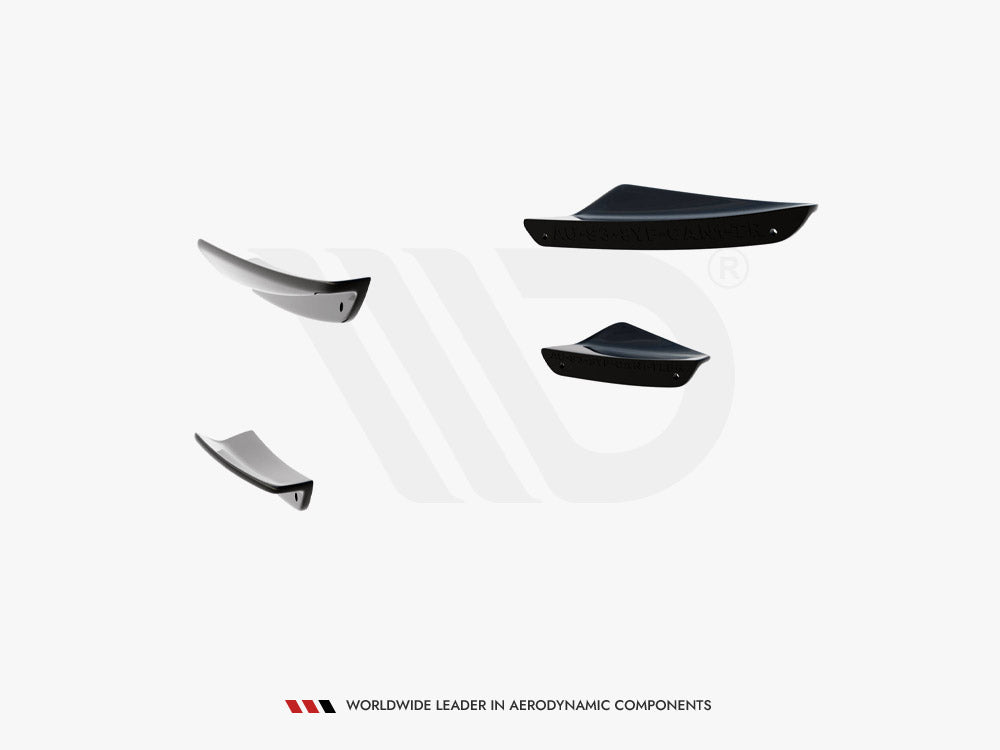 Front Bumper Wings (Canards) compatible with Audi S3 Sportback / A3 S Line Sportback 8Y Facelift