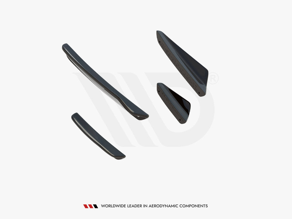 Front Bumper Wings (Canards) compatible with Audi S3 Sportback / A3 S Line Sportback 8Y Facelift