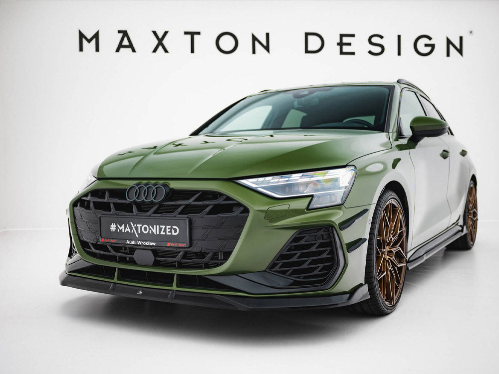 Front Splitter V.3 compatible with Audi S3 Sportback / A3 S Line Sportback 8Y Facelift