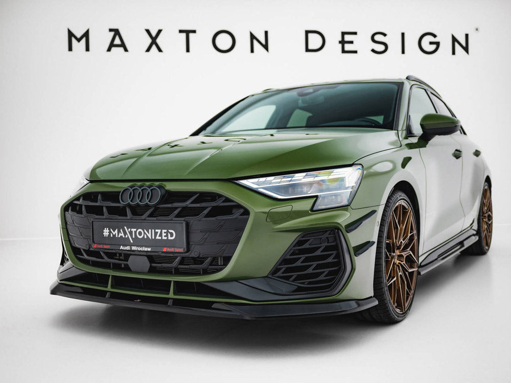 Front Splitter V.1 compatible with Audi S3 Sportback / A3 S Line Sportback 8Y Facelift