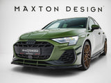 Front Splitter V.1 compatible with Audi S3 Sportback / A3 S Line Sportback 8Y Facelift