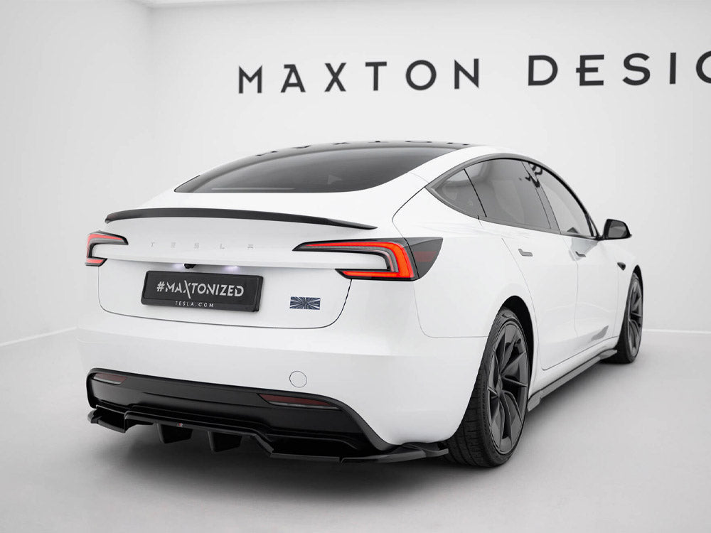 Rear Splitter (Vertical Bars) V.2 compatible with Tesla Model 3 Performance Mk1 Facelift
