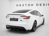 Rear Splitter (Vertical Bars) V.2 compatible with Tesla Model 3 Performance Mk1 Facelift