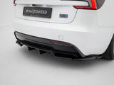 Rear Splitter (Vertical Bars) V.2 compatible with Tesla Model 3 Performance Mk1 Facelift