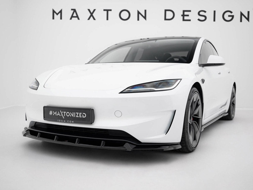 Front Splitter V.2 compatible with Tesla Model 3 Performance Mk1 Facelift