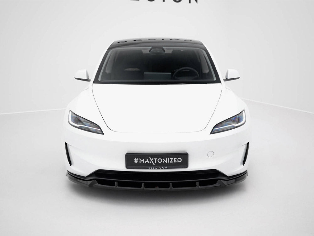 Front Splitter V.2 compatible with Tesla Model 3 Performance Mk1 Facelift
