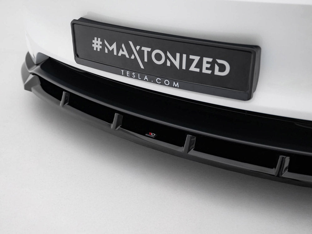 Front Splitter V.2 compatible with Tesla Model 3 Performance Mk1 Facelift