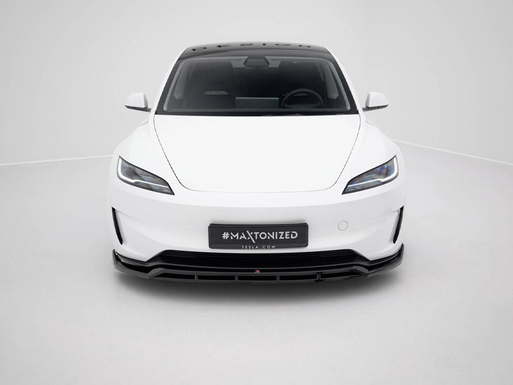 Front Splitter V.1 compatible with Tesla Model 3 Performance Mk1 Facelift