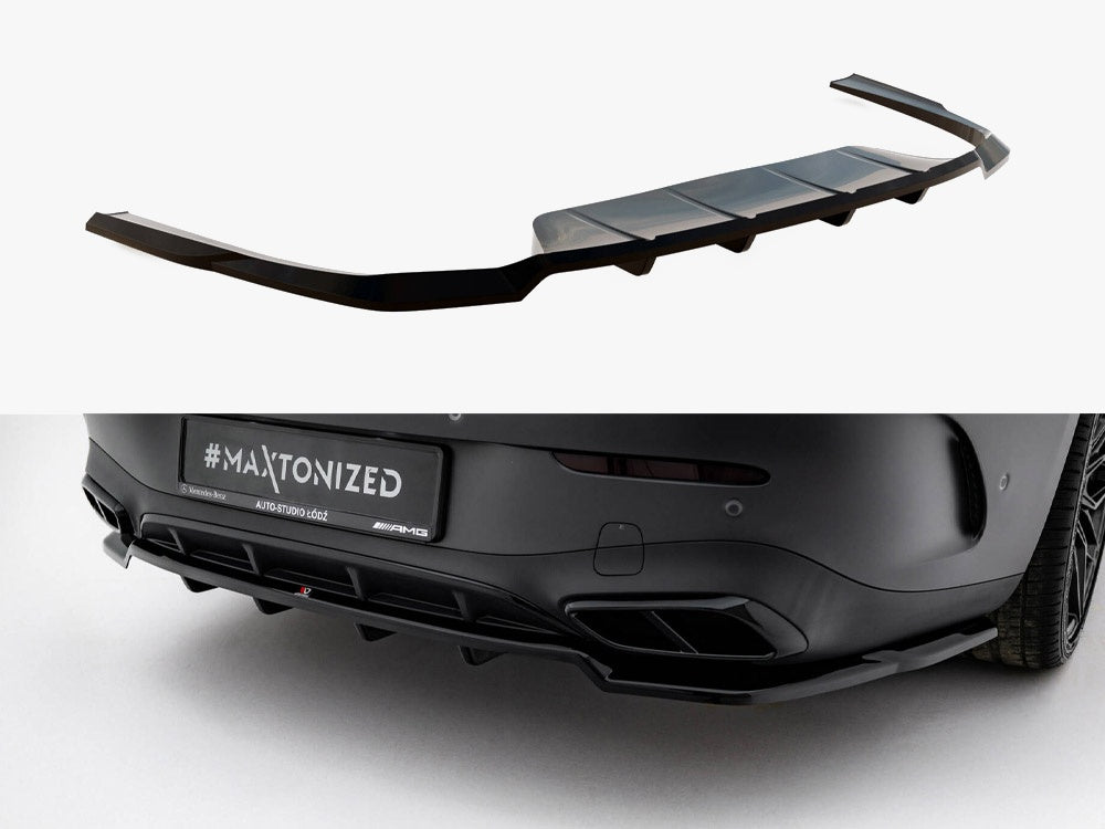 Rear Splitter (Vertical Bars) compatible with Mercedes-Benz CLE AMG Line C236