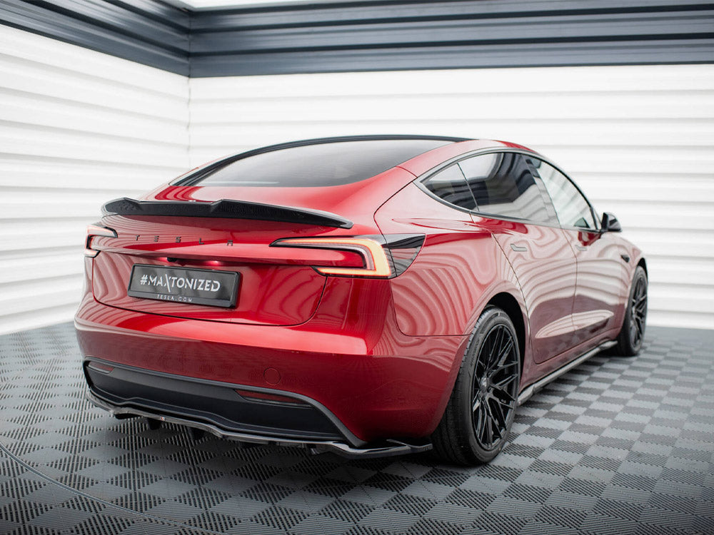 Rear Splitter (Vertical Bars) V.1 compatible with Tesla Model 3 FL Project Highland