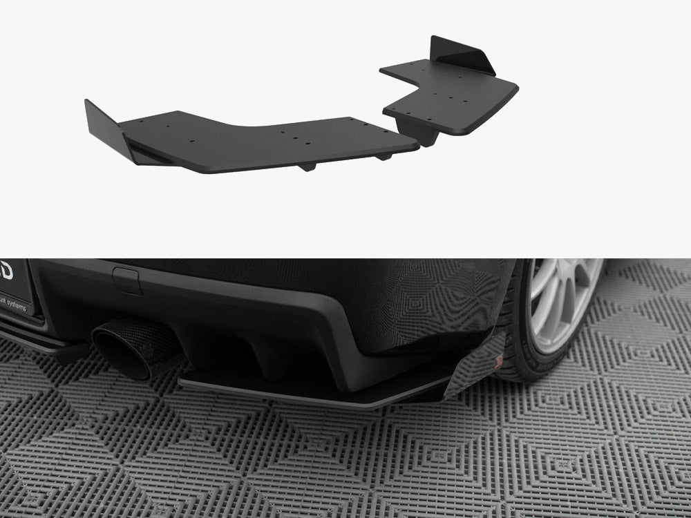 Street Pro Rear Side Splitters + Flaps compatible with Mitsubishi Lancer EVO X