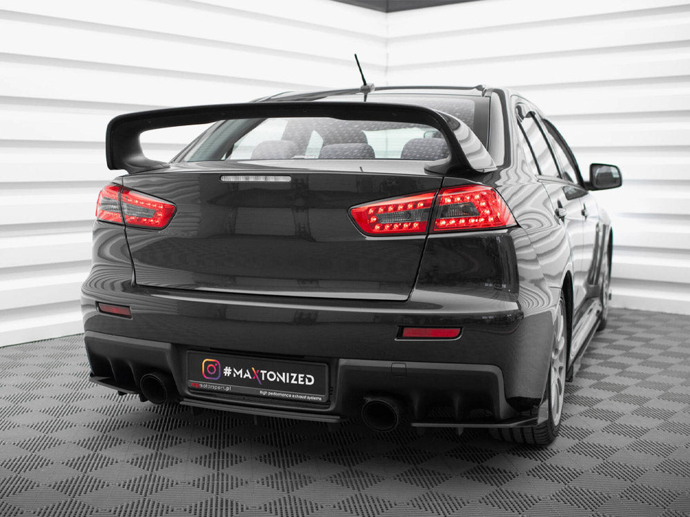 Street Pro Rear Side Splitters + Flaps compatible with Mitsubishi Lancer EVO X