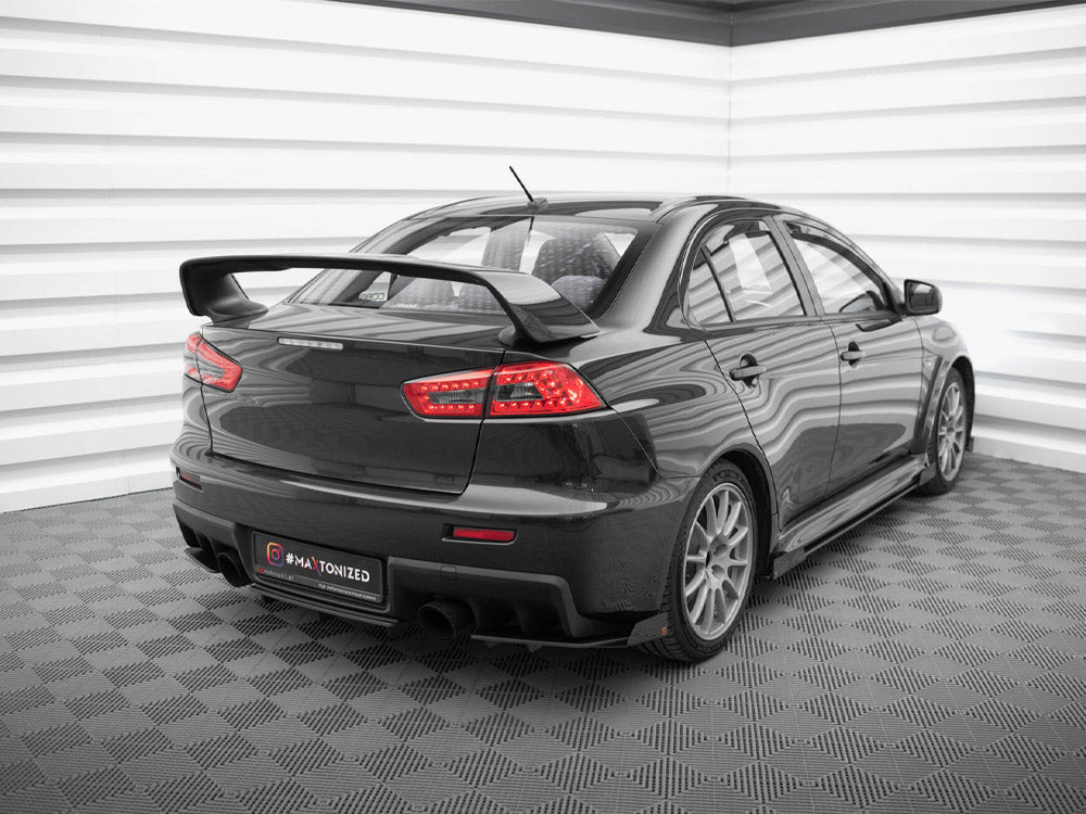 Street Pro Rear Side Splitters + Flaps compatible with Mitsubishi Lancer EVO X