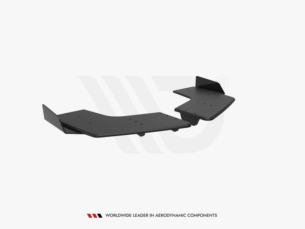 Street Pro Rear Side Splitters + Flaps compatible with Mitsubishi Lancer EVO X
