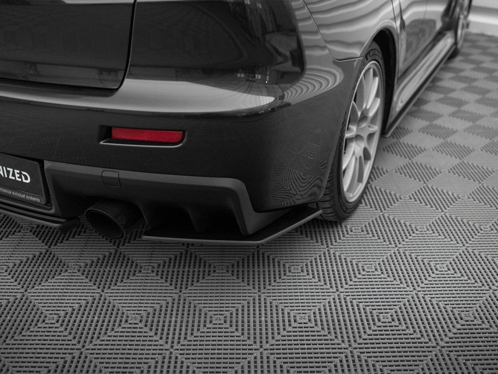 Street Pro Rear Side Splitters compatible with Mitsubishi Lancer EVO X