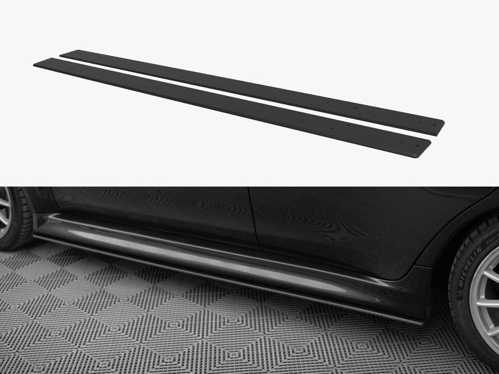 Street PRO Side Skirts Diffusers compatible with Mitsubishi Lancer EVO X