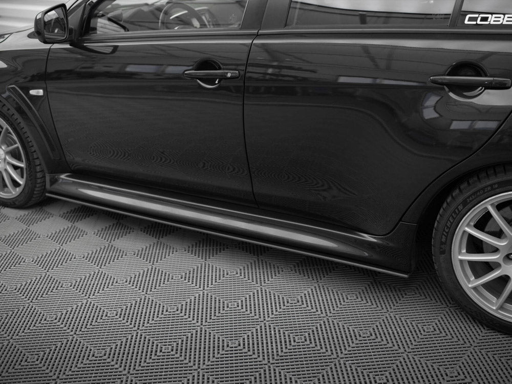 Street PRO Side Skirts Diffusers compatible with Mitsubishi Lancer EVO X