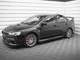 Street PRO Side Skirts Diffusers compatible with Mitsubishi Lancer EVO X