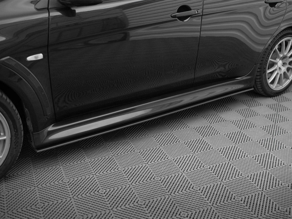 Street PRO Side Skirts Diffusers compatible with Mitsubishi Lancer EVO X