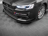 Street PRO Front Splitter V.1 + Flaps compatible with Mitsubishi Lancer EVO X