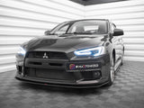 Street PRO Front Splitter compatible with Mitsubishi Lancer EVO X