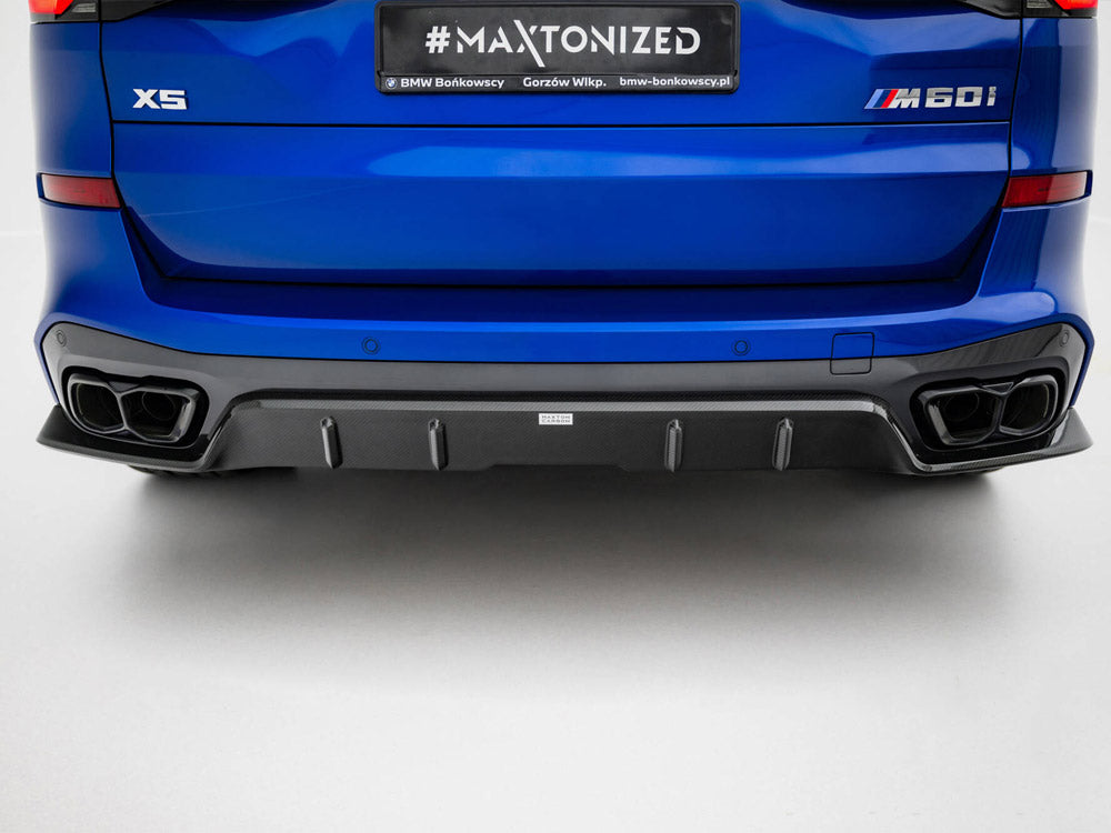 Prepreg Carbon Fiber Rear Diffuser compatible with BMW X5 M-Pack G05 Facelift