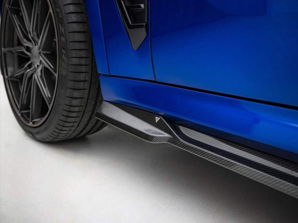 Prepreg Carbon Fiber Side Skirts compatible with BMW X5 M-Pack G05 Facelift