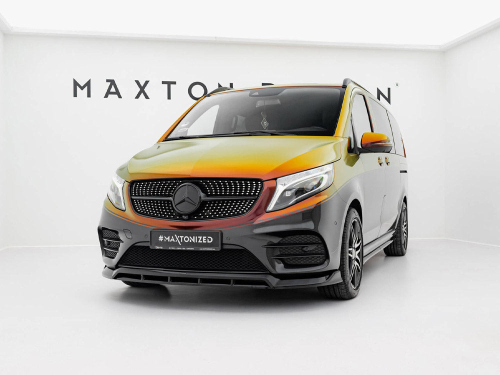 Front Splitter V.6 compatible with Mercedes-Benz V-Class AMG Line W447 Facelift