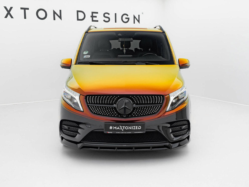 Front Splitter V.6 compatible with Mercedes-Benz V-Class AMG Line W447 Facelift