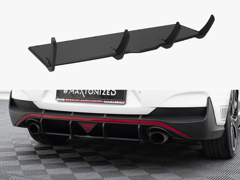 Street PRO Rear Diffuser compatible with Hyundai i30 N Fastback Mk3