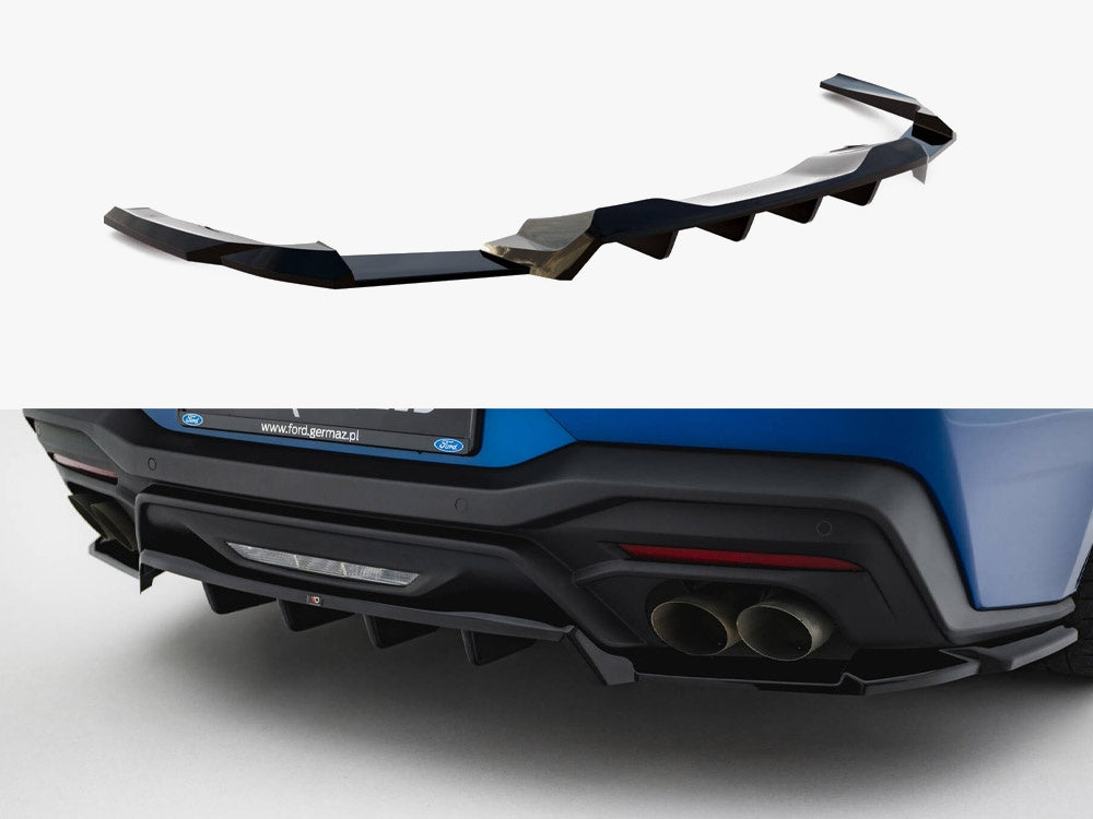 Rear Splitter (Vertical Bars) compatible with Ford Mustang GT Mk7