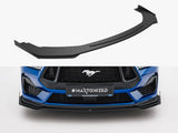 Street PRO Front Splitter V.1 + Flaps compatible with Ford Mustang GT Mk7