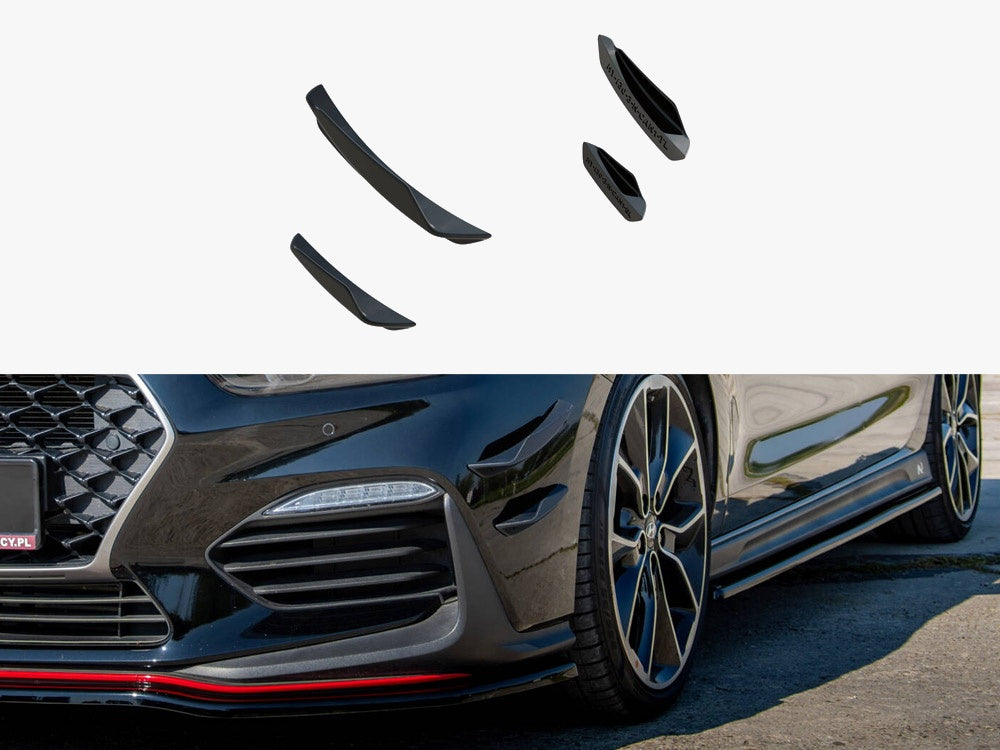 Front Bumper Wings (Canards) compatible with Hyundai i30 N Mk3
