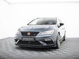 Front Splitter V.6 compatible with SEAT Leon Cupra / FR Mk3 FL