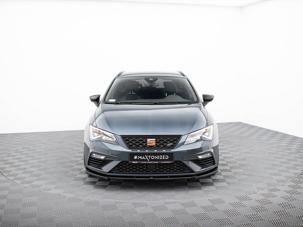 Front Splitter V.6 compatible with SEAT Leon Cupra / FR Mk3 FL