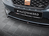 Front Splitter V.6 compatible with SEAT Leon Cupra / FR Mk3 FL