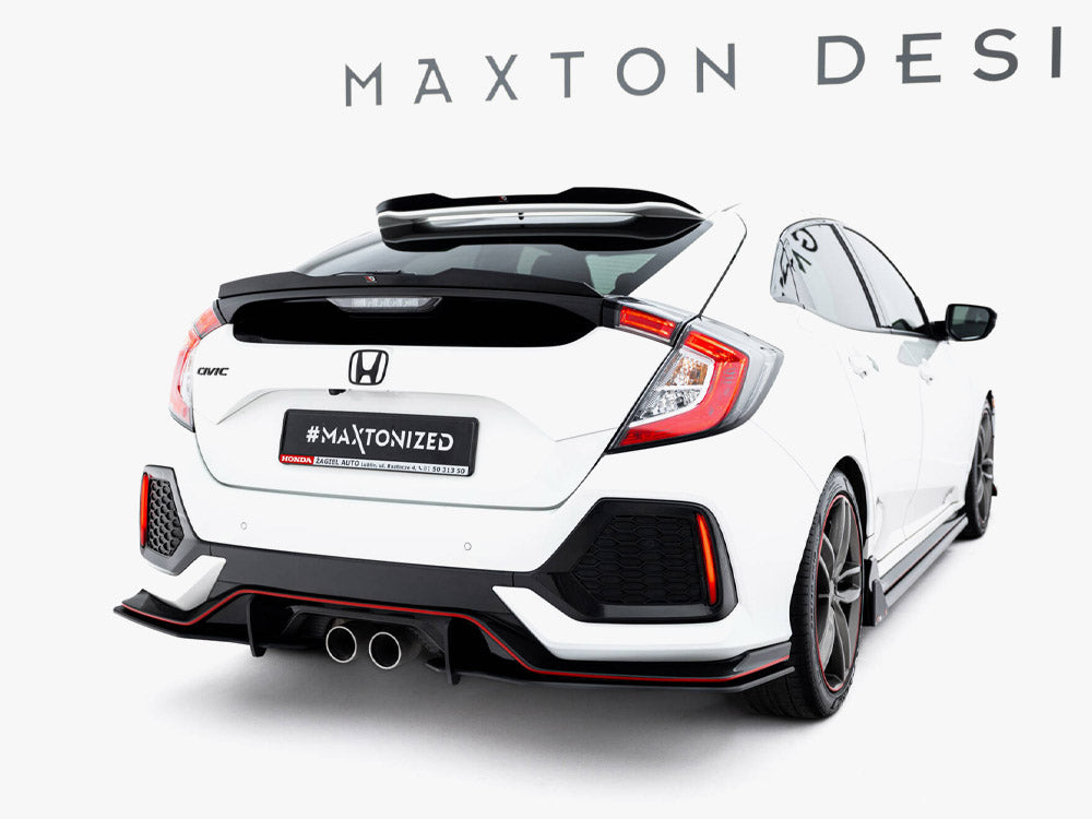Street Pro Rear Side Splitters compatible with Honda Civic Sport Mk10