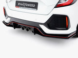 Street Pro Rear Side Splitters compatible with Honda Civic Sport Mk10