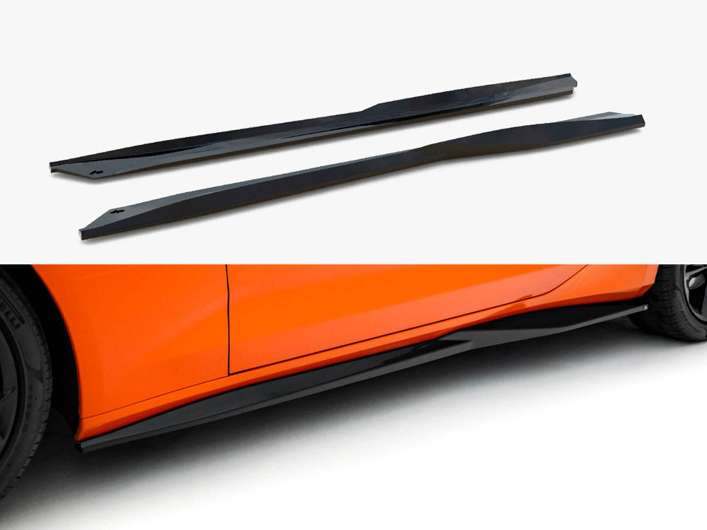 Side Skirts Diffusers V.1 compatible with Chevrolet Camaro SS Mk6 Facelift