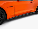 Side Skirts Diffusers V.2 compatible with Chevrolet Camaro SS Mk6 Facelift