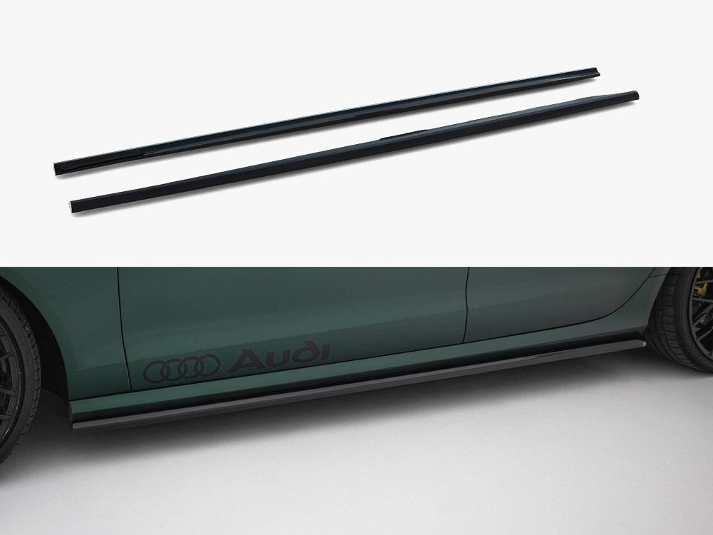 Side Skirts Diffusers V.2 compatible with Audi A6 S Line / S6 C7